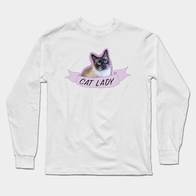 Cat Lady Long Sleeve T-Shirt by Online_District